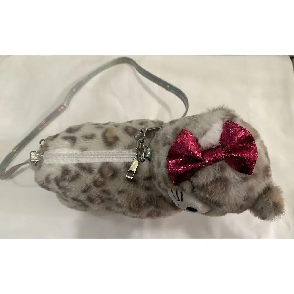 Wonder Nation Spotted Cat Leopard Cub Plush Bag